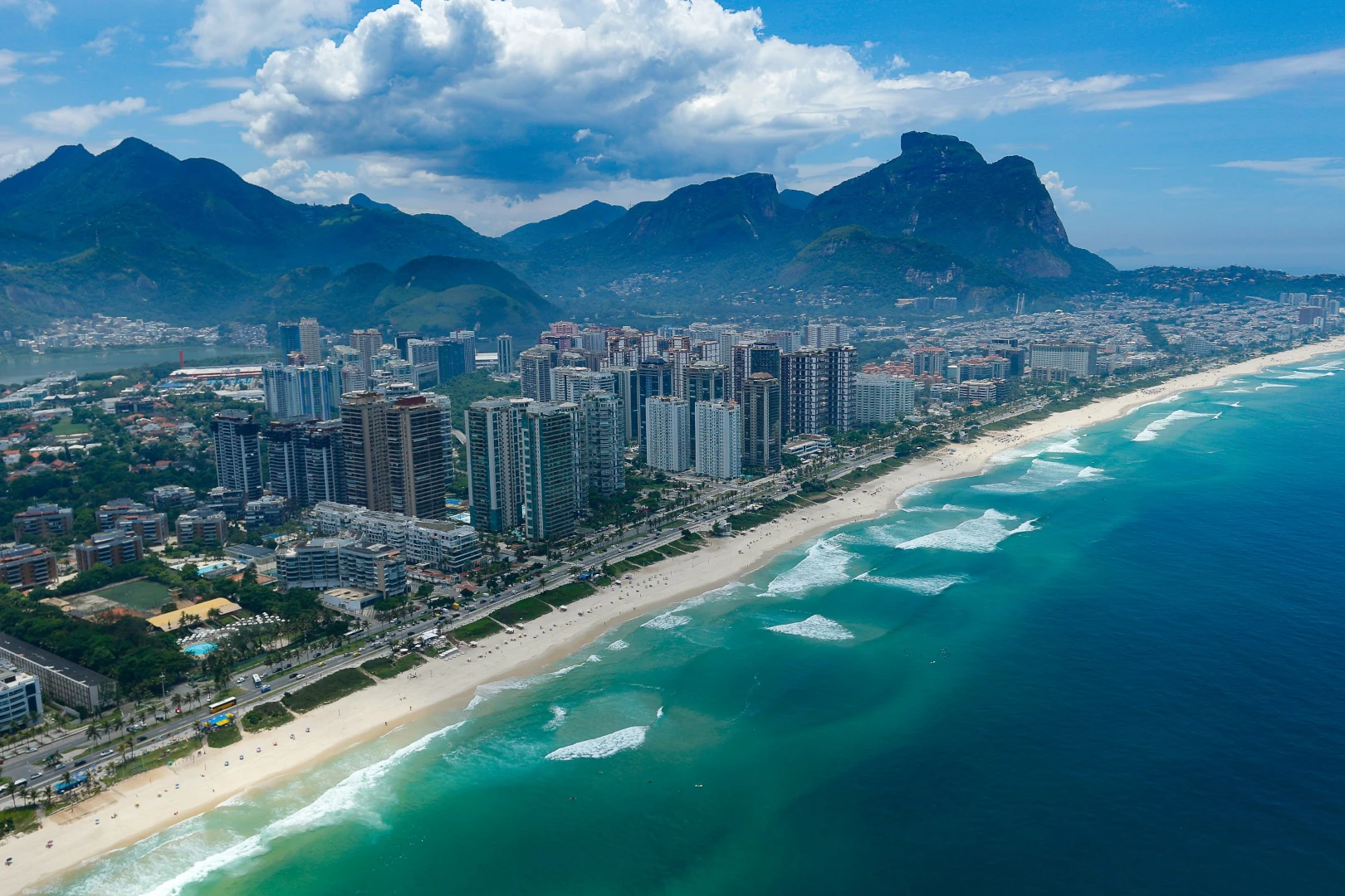 Orla da Barra da Tijuca.